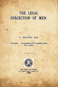 Узаконеное подчинение мужчин - титульнеая страница издания 1896 года