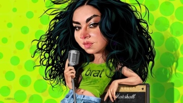 Мем brat и Чарли XCX  Источник: Joe Cummings via ft.com